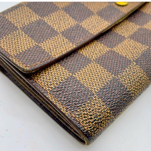 Auth Louis Vuitton Damier Ebene Sarah Long Wallet - Picture 7 of 14